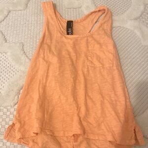 Bobi tank top with front pocket super cute coral color